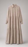 Linen modest dress