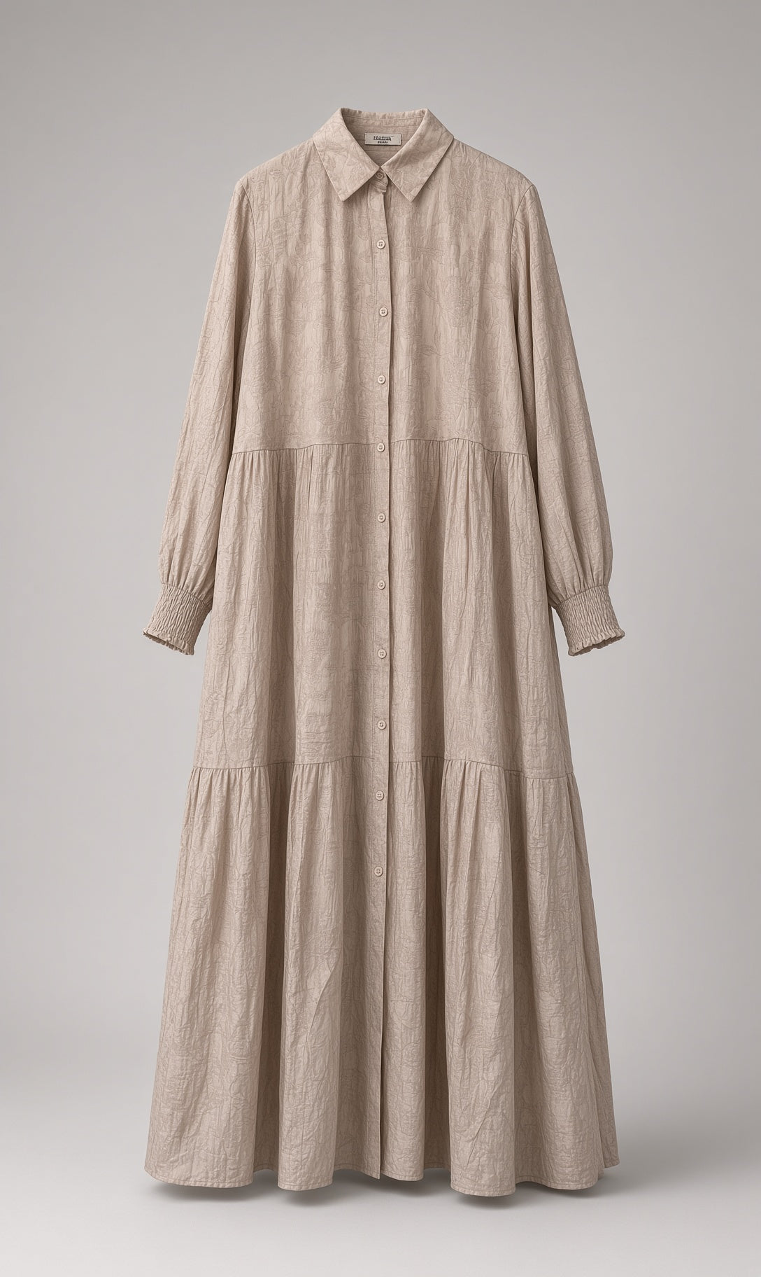 Linen modest dress