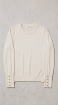 Fine-Knit Crew-Neck Sweater