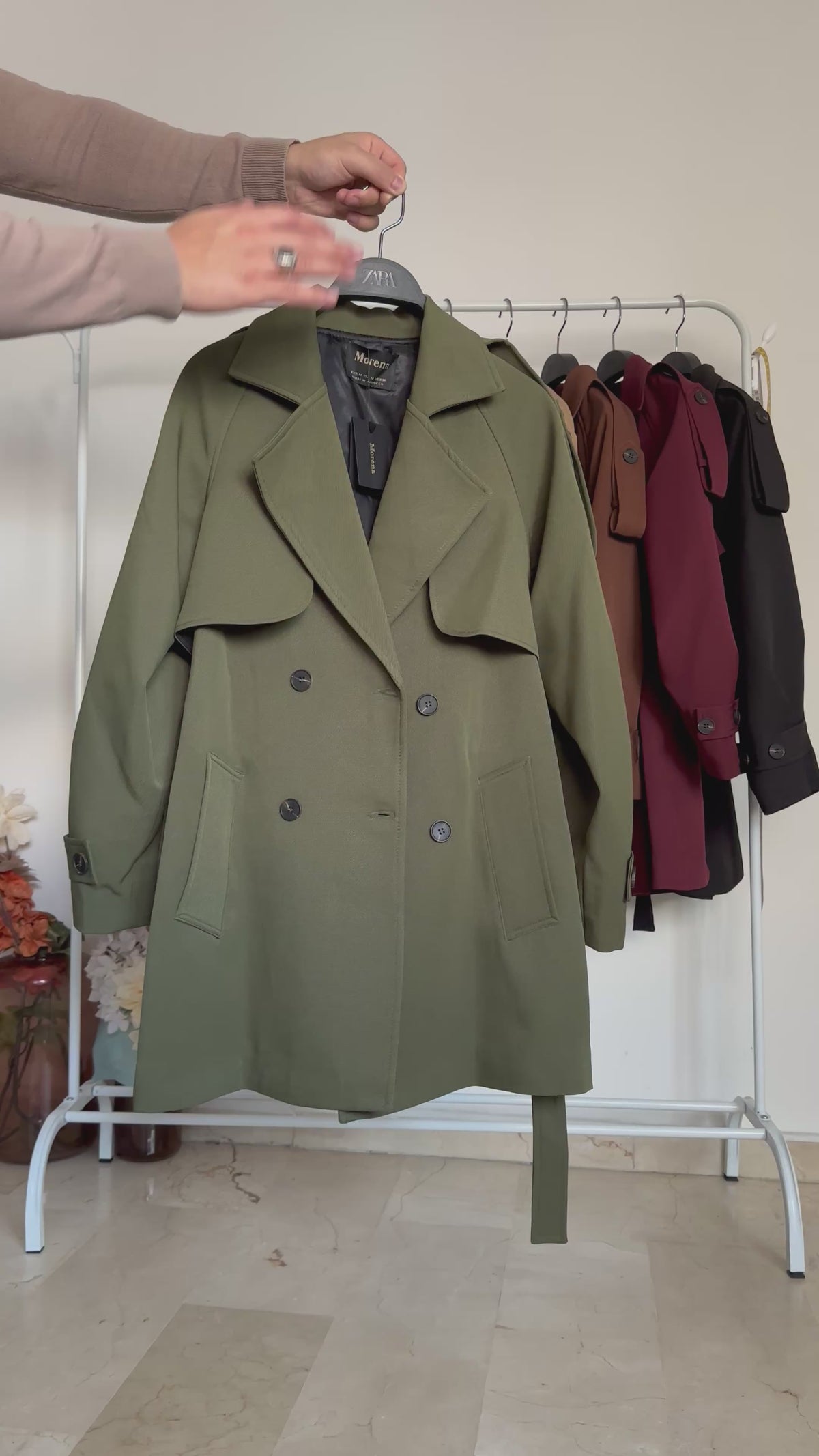 Trench Coat mi-long